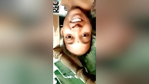 Amateur brunette shows her hairy pussy in web cam video