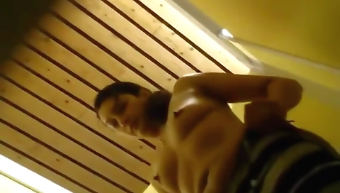 Indian girl in a white dress and heels is showing off