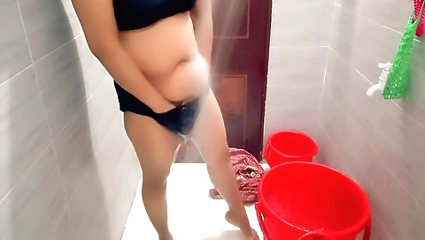 Indian naked girl is showing off her body in her bedroom