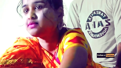 Indian chick gets fucked by a muscular muslim hussy