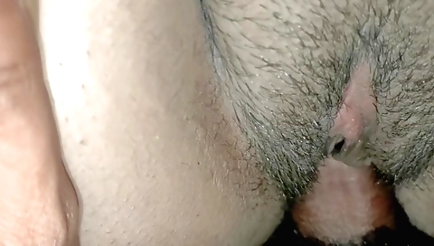 Indian girl talks in her hairy pussy in a porn video