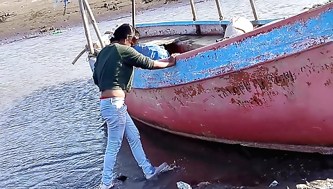 Indian girl with natural tits and big boobs fucked by guy