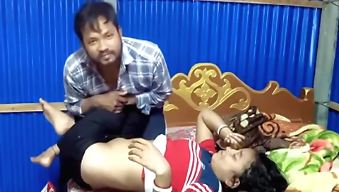 Indian girl getting it off with her hard prick in the bedroom