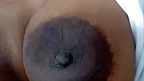 Slim girl with pink bikini shows off her huge boobs