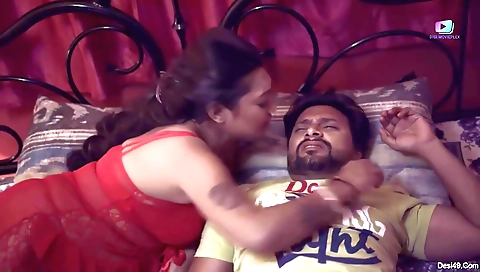 Busty brunette milf enjoys big natural tits and pussy sex