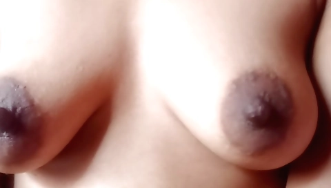 Asian girl playing with her beautiful body in solo video