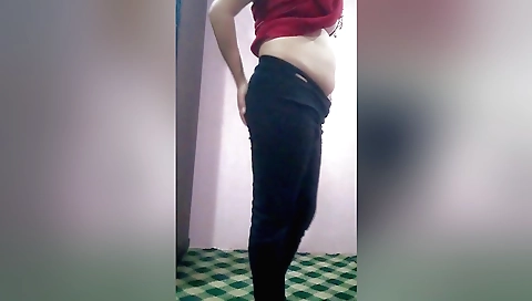 Hot indian girl shows her wet pussy and fingering it