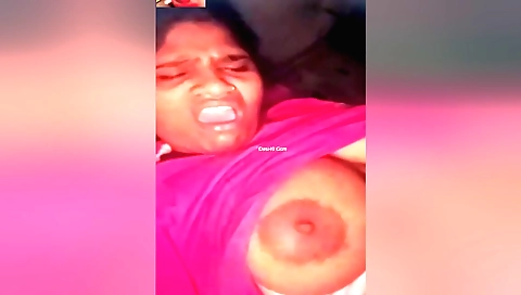 Busty amateur brunette with big tits is fucked in her pussy