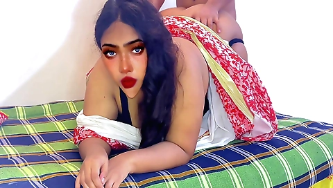 Step daughter-in-law gives a blowjob to her stepdaughter-in-law