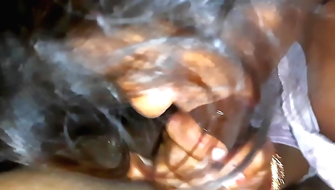 Indian hairy slutting her husband's dick in her mouth