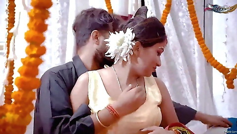 Sexy brunette milf with a sexy ass fucked in the bedroom