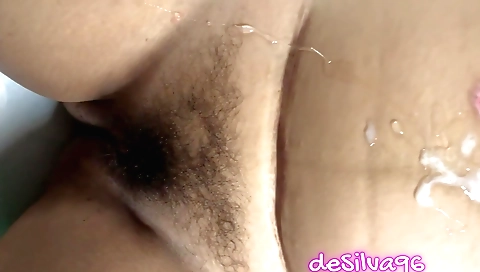 Indian brunette hairy pussy fucked by her boyfriend