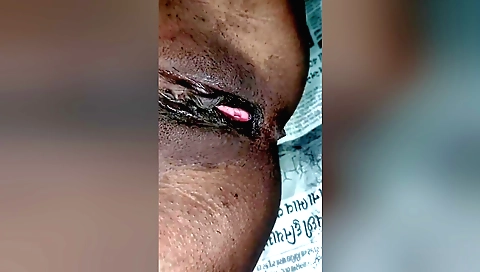 Indian hairy pussy on the bed with her tight hairy pussy