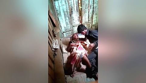 Amateur brunette with small tits and a natural body fucked