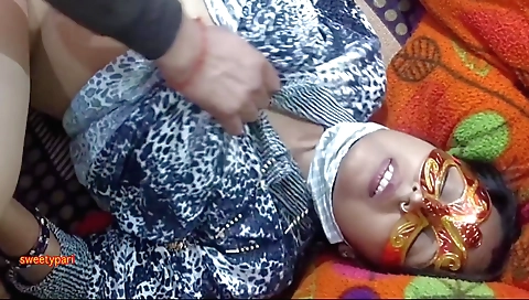 Indian bhabhi enjoys getting her stepbrother's penis in pussy