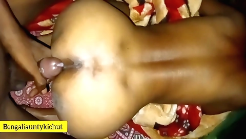 Indian girl in a small chudai (thong) is playing with a dick