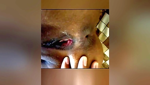 Teen 5 inch dildo is playing with her cute ass on the table