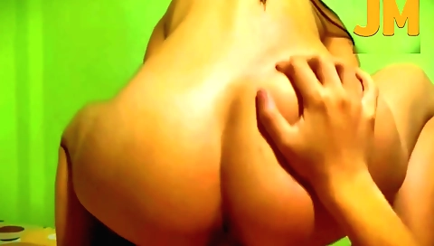 Hairy girl with a tight pussy and wet vagina is fucking