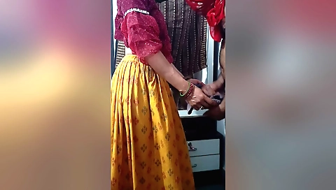 Indian stepmother-in-law handjob stepdaughter-in-law