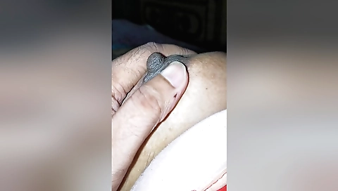 Indian babe wears a white bikini and a white blouse