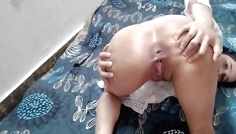 Solo female with white dress looks like a girl with a beautiful face