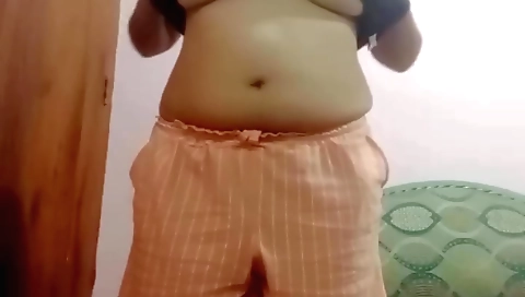 Horny amateur brunette teen masturbates in web cam video