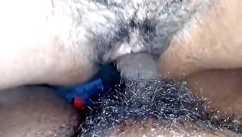 Hairy indian girl in a fetish outfit is getting penetrated