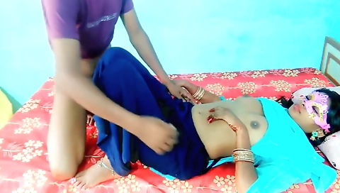 Brunette babe in a sexy dress and tights shows her ass