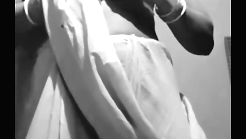 Indian girl takes off clothes and flashes on the screen