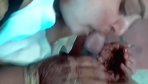 My stepmom's tits are big in homemade brunette vid