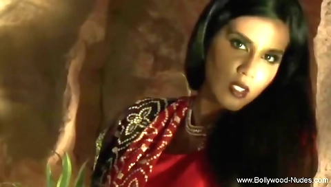 Horny brunette in white dress and stockings makes out with herself