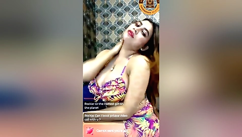 Rivika mani makes a hot solo video with her huge boobs