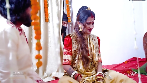 Horny brunette milf with a huge ass fucked hard in 3 women