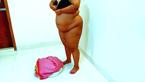 Asian muslim hot stepmom wears her traditional dress