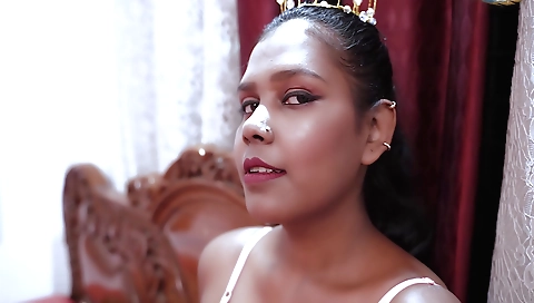 Cuckold fuck hard behind the scenes with a brunette