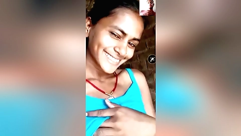 Busty brunette girl has a hairy pussy in the webcams