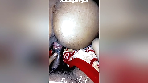 Indian brunette with small tits makes him feel horny