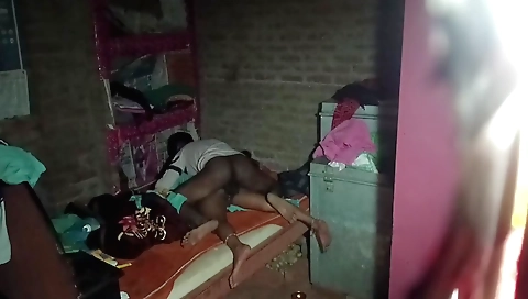 Indian wife in sexy black dress rides on a hard cock