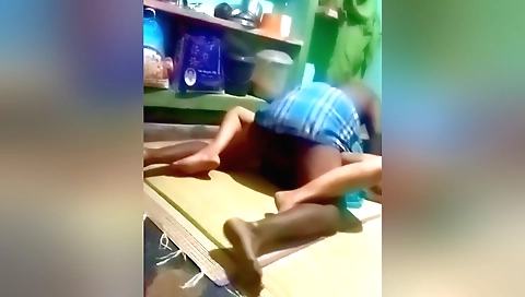 Indian teen gets fucked by a guy in her mouth and pussy
