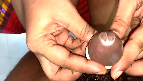 Indian girl's nice ass is a great target for oral sex