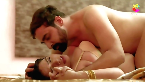 Sexy brunette milf with long legs gets her body covered