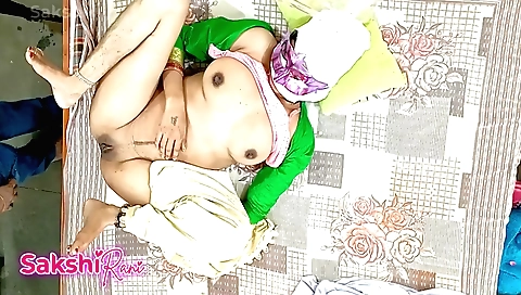 Indian couple masturbates in the bed and then fucked