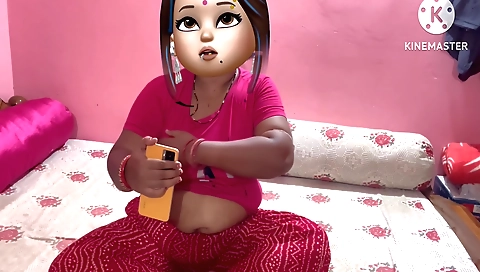 Indian brunette porn star sucks a dick and rides it