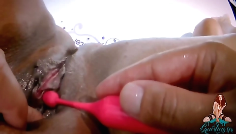 My hairy babe gives an massage and fucks my friend hard