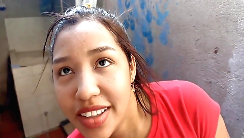 Amateur interracial porn video with a hot brunette