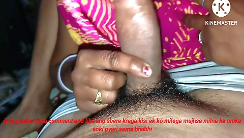 Indian party girl gets a nice handjob in her tight ass