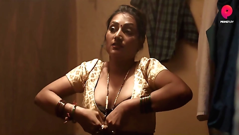 Brunette babe in sexy lingerie and sexy outfit makes out