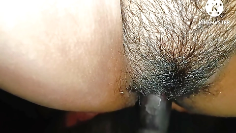 Indian amateur video with hairy pussy and big natural tits