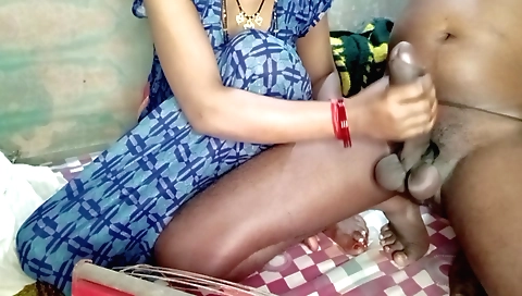 Brunette in lingerie sucks a big cock and gets creampie