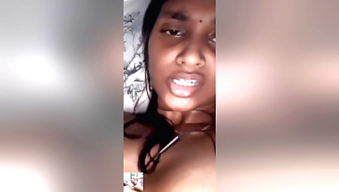 Hairy brunette girl with a cute face and a nice figure